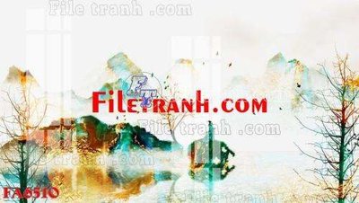 File tranh in trần 3D File gốc in bộ tranh decor treo tráng gương canvas FA6510 (ảnh gốc)