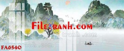 File tranh File gốc in bộ tranh decor treo tráng gương canvas FA6540 (bản gốc) in canvas