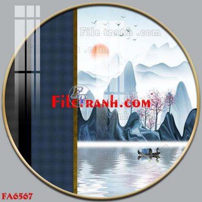 File tranh ảnh gốc File gốc in bộ tranh decor treo tráng gương canvas FA6567 dùng cho in khổ lớn