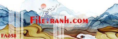 File in lụa File gốc in bộ tranh decor treo tráng gương canvas FA658 (phong cảnh) File gốc in bộ tranh decor treo tráng gương canvas FA658