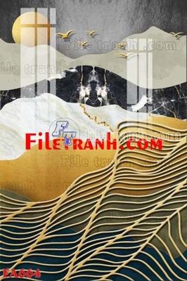 File gốc File gốc in bộ tranh decor treo tráng gương canvas FA664 (cho in 3D) độc đáo
