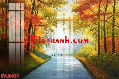 File tranh File gốc in bộ tranh decor treo tráng gương canvas FA6655 (gốc) chủ đề trẻ em