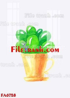 File gốc File gốc in bộ tranh decor treo tráng gương canvas FA6728 (in lụa) họa tiết 3D