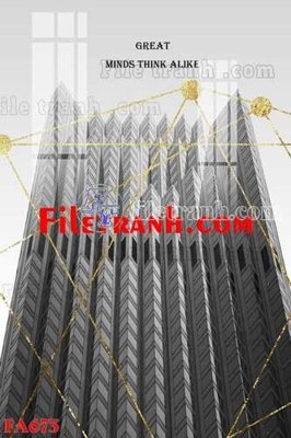 File gốc File gốc in bộ tranh decor treo tráng gương canvas FA673 (bản quyền) cho in ấn