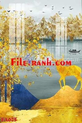 File PSD File gốc in bộ tranh decor treo tráng gương canvas FA675 (gốc) cho designer