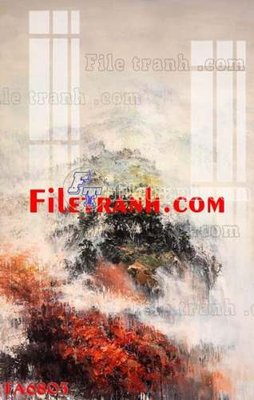 File tranh File gốc in bộ tranh decor treo tráng gương canvas FA6803 (gốc) in trên kính