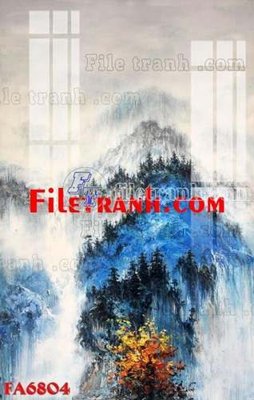 File in mica File gốc in bộ tranh decor treo tráng gương canvas FA6804 (bản gốc) siêu trong