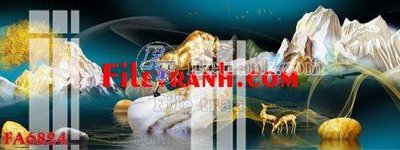 Tải file File gốc in bộ tranh decor treo tráng gương canvas FA6824 (ảnh gốc) file TIFF