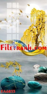 File gốc File gốc in bộ tranh decor treo tráng gương canvas FA6833 (ảnh chi tiết) để in lụa