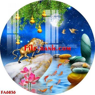 File tranh gốc File gốc in bộ tranh decor treo tráng gương canvas FA6836 (bản quyền) Filetranh.com