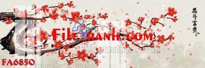 File ảnh File gốc in bộ tranh decor treo tráng gương canvas FA6850 (gốc) in PP, decal