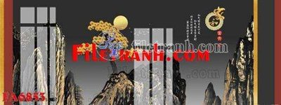 File tranh File gốc in bộ tranh decor treo tráng gương canvas FA6853 (gốc) chủ đề thiên nhiên