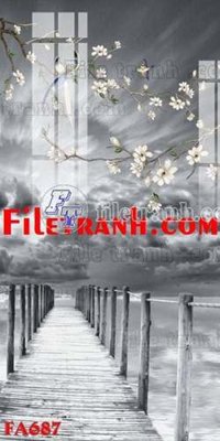 Download file File gốc in bộ tranh decor treo tráng gương canvas FA687 (chất lượng in ấn)