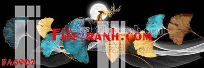 File gốc File gốc in bộ tranh decor treo tráng gương canvas FA6907 (in lụa) tranh phong thủy
