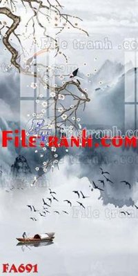 Tải file File gốc in bộ tranh decor treo tráng gương canvas FA691 (gốc) chủ đề tâm linh