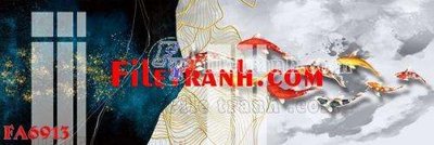 File tranh File gốc in bộ tranh decor treo tráng gương canvas FA6913 (bản gốc) in canvas