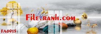 Tải file File gốc in bộ tranh decor treo tráng gương canvas FA6915 (gốc) làm file quảng cáo