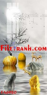 File tranh File gốc in bộ tranh decor treo tráng gương canvas FA6920 (ảnh gốc) chi tiết rõ ràng