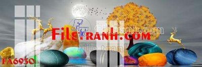 File ảnh File gốc in bộ tranh decor treo tráng gương canvas FA6930 (gốc) in standee
