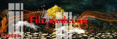 File gốc File gốc in bộ tranh decor treo tráng gương canvas FA6934 (in 3D) cho trang trí