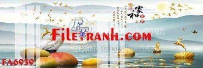 Ảnh gốc file in lụa File gốc in bộ tranh decor treo tráng gương canvas FA6939 chi tiết