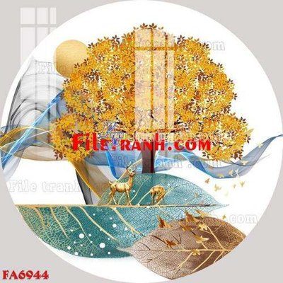 File gốc File gốc in bộ tranh decor treo tráng gương canvas FA6944 (chuẩn CMYK) cho nhà in