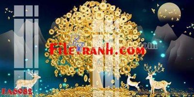 File tranh File gốc in bộ tranh decor treo tráng gương canvas FA6982 (bản gốc) trang trí văn phòng
