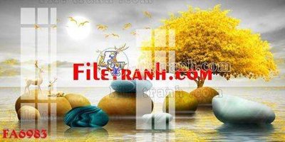 File tranh File gốc in bộ tranh decor treo tráng gương canvas FA6983 (bản gốc) treo tường