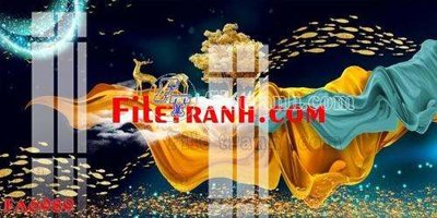 File tranh File gốc in bộ tranh decor treo tráng gương canvas FA6989 (gốc) chủ đề thiên nhiên