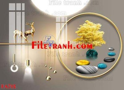 Tải file File gốc in bộ tranh decor treo tráng gương canvas FA712 (ảnh gốc) in gạch 3D