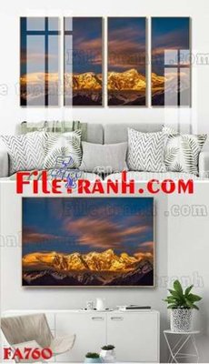 File PSD File gốc in bộ tranh decor treo tráng gương canvas FA760 (chất lượng in ấn)