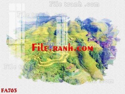 Download file gốc File gốc in bộ tranh decor treo tráng gương canvas FA763 (in lụa) nghệ thuật