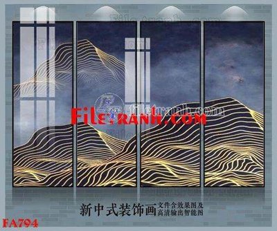 File gốc File gốc in bộ tranh decor treo tráng gương canvas FA794 (ảnh chi tiết) để in trần