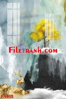 File gốc File gốc in bộ tranh decor treo tráng gương canvas FA812 (chuẩn CMYK) cho nhà in