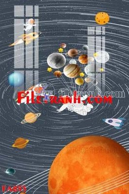 File in trần File gốc in bộ tranh decor treo tráng gương canvas FA853 (bản gốc) hoa văn