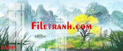 File tranh File gốc in bộ tranh decor treo tráng gương canvas FA855 (gốc) chủ đề thiên nhiên