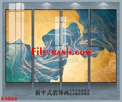 Download file gốc File gốc in bộ tranh decor treo tráng gương canvas FA866 (dùng cho in ấn)