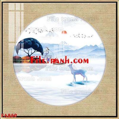 File tranh File gốc in bộ tranh decor treo tráng gương canvas FA869 (gốc) in backlit film