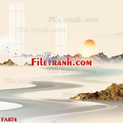 Mua file tranh gốc File gốc in bộ tranh decor treo tráng gương canvas FA874 tại Filetranh.com