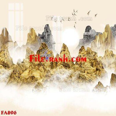 File gốc File gốc in bộ tranh decor treo tráng gương canvas FA896 (in mica) trang trí