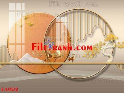 File gốc in ấn File gốc in bộ tranh decor treo tráng gương canvas FA902 chất lượng vượt trội