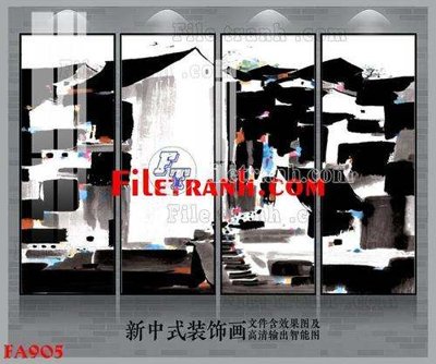 File tranh gốc File gốc in bộ tranh decor treo tráng gương canvas FA905 (bản quyền) file PSD