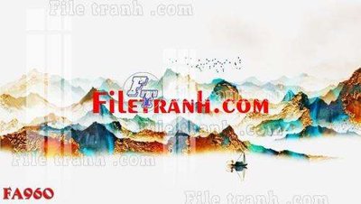 File tranh gốc File gốc in bộ tranh decor treo tráng gương canvas FA960 chủ đề hiện đại