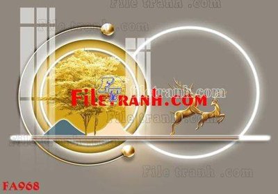 File tranh gốc File gốc in bộ tranh decor treo tráng gương canvas FA968 (bản quyền) file PSD