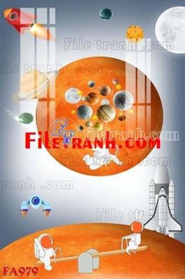 File gốc File gốc in bộ tranh decor treo tráng gương canvas FA979 (in lụa) hoa văn cổ điển