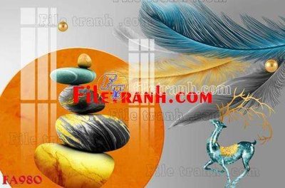 Tải file File gốc in bộ tranh decor treo tráng gương canvas FA980 (PSD) cho in tranh kính