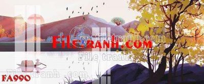 File ảnh File gốc in bộ tranh decor treo tráng gương canvas FA990 (gốc) cho trang trí nội thất