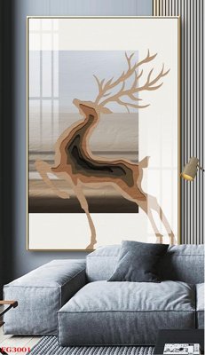 File gốc File tranh tráng gương hiện đại FG3001 (phong cách) tối giản