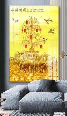 File gốc File tranh tráng gương hiện đại FG3018 (cho in ấn) độc quyền