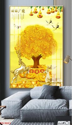 Download file gốc File tranh tráng gương hiện đại FG3021 (in mica) trong suốt